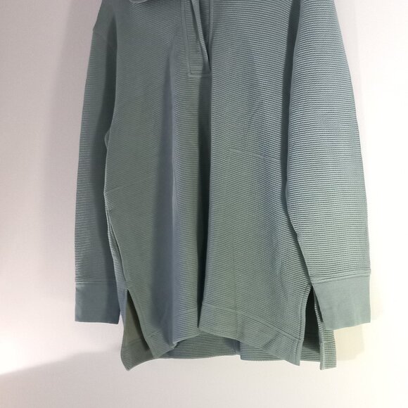 ATHLETA long oversized blue-grey hoodie - Picture 4 of 15